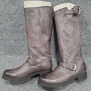 FRYE Veronica Slouch Boots Gray Women's US 9B‎